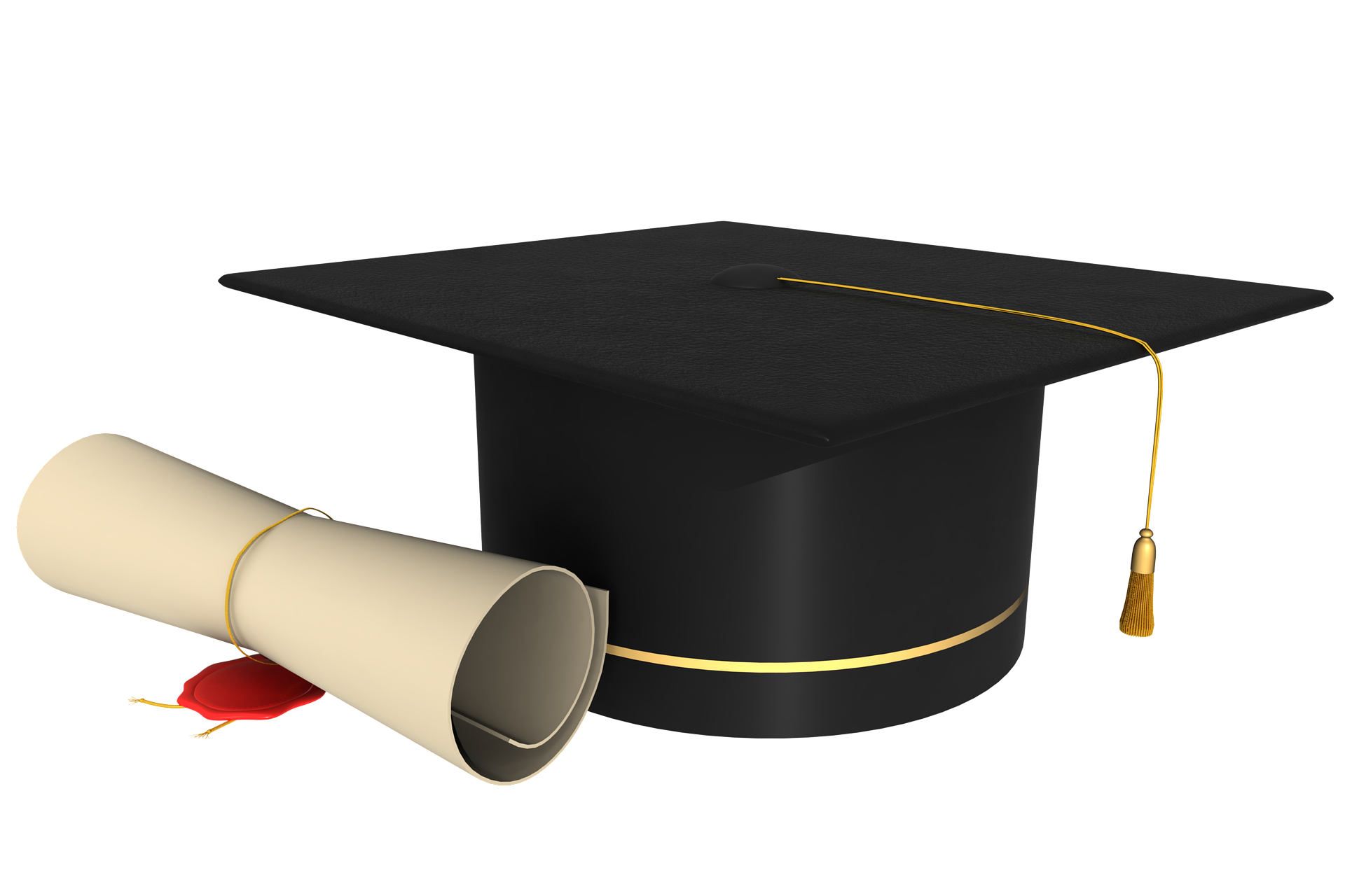Dokturhut und Diplom von Universität