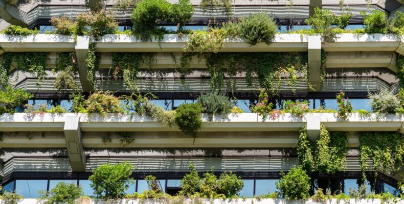 Begrünte Balkone an Wohnhaus | Dachbegrünung